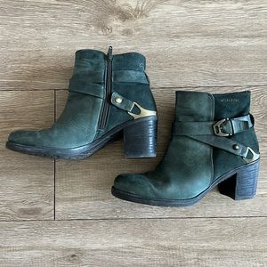 Hispanitas Dark Green Ankle Boots